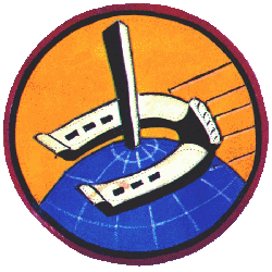 Image of first 491st Bombardment Squadron patch, the Bomb Jockey.